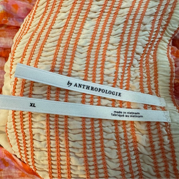 🩷🧡Anthropology Maeve Puff Sleeve Maxi Dress🧡🩷 - Picture 5 of 6